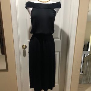 Max Studio Black Midi Dress